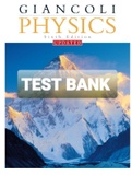 Exam (elaborations) TEST BANK FOR PHYSICS; Principles With Applications 6TH EDITION DOUGLAS C. GIANCOLI 