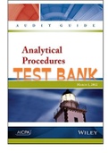 Exam (elaborations) Test Bank For Compilance and Substantive Audit Procedures 