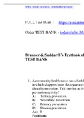 Medical-Surgical Nursing 14 Edition TEST BANK.