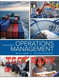 Exam (elaborations) Test Bank For Operations Management-Stevenson 11th Edition 
