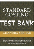 Exam (elaborations) Test Bank For Standard Costing 