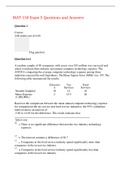 MAT 150 Exam 5 Questions and Answers&comma;100&percnt; CORRECT