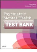 Exam &lpar;elaborations&rpar; TEST BANK PSYCHIATRIC MENTAL HEALTH NURSING 5TH EDITION FORTINASH 