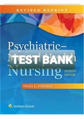 Exam &lpar;elaborations&rpar; TEST BANK PSYCHIATRIC MENTAL HEALTH NURSING 7TH EDITION VIDEBECK 