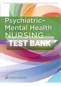 Exam (elaborations) TEST BANK PSYCHIATRIC-MENTAL HEALTH NURSING 8TH EDITION BY VIDEBECK 