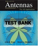 Exam &lpar;elaborations&rpar; TEST BANK FOR  Antennas for all Applications By John D&period; Kraus &lpar;Solution Manual&rpar;-Converted 