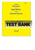 Exam &lpar;elaborations&rpar; TEST BANK FOR  Dynamics with Dynamics of Rigid Bodies By  S L Loney  &lpar;Solution Manual&rpar;-Converted 