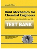 Exam (elaborations) TEST BANK FOR  Fluid Mechanics for Chemical Engineers, with Microfluidics and CFD.2nd Edition By James O.Wilkes (Solution Manual)-Converted 