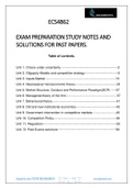 ECS4862  EXAM PREPARATION STUDY NOTES AND SOLUTIONS FOR PAST PAPERS 2021.