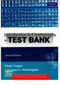 Exam (elaborations) TEST BANK FOR  Introduction to cryptography with coding theory 2nd Edition By Wade Trappe, Lawrence C. Washington(Solution Manual)-Converted 