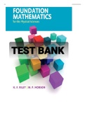 Exam (elaborations) TEST BANK FOR Foundation Mathematics for the Physical Sciences By Riley K.F. and Hobson M.P. 