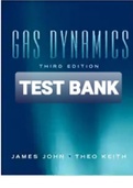 Exam (elaborations) TEST BANK FOR Gas Dynamics 3rd Edition By James John, Theo Keith (Instructor's Solution Manual) 