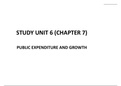 ECS3704 STUDY UNIT 6 - PUBLIC EXPENDITURE AND GROWTH.