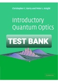 Exam (elaborations) TEST BANK FOR Introductory Quantum Optics 1st Edition By Gerry C and Knight P [Cambridge Solution Manual] 