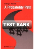 Exam &lpar;elaborations&rpar; TEST BANK FOR A probability path 1st Edition By Sidney Resnick  &lpar;Solution Manual&rpar;-Converted 