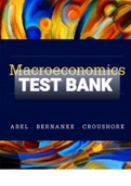 Exam (elaborations) TEST BANK FOR Macroeconomics 9th Edition & Global Edition By Abel, Bernanke and Croushore 