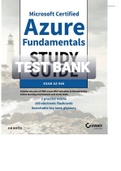 Exam (elaborations) TEST BANK FOR Microsoft Certified Azure Fundamentals Study Guide (EXAM AZ-900) By Jim Boyce 