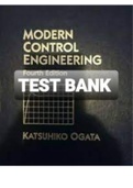 Exam (elaborations) TEST BANK FOR Modern Control Engineering 4th Edition By Katsuhiko Ogata (Solution Manual) 