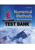 Exam (elaborations) TEST BANK FOR Numerical Methods for Engineers By Steven C. Chapra (Solutions manual) 