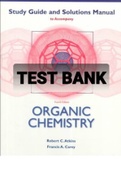 Exam (elaborations) TEST BANK FOR Organic Chemistry 4th Edition By Francis A. Carey, Robert C. Atkins (Study Guide and Solutions Manual) 