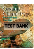 Exam (elaborations) TEST BANK FOR ORGANIC CHEMISTRY Structure and Function 6th Edition By K. Peter C. Vollhardt and Neil E. Schore (Study Guide and Solutions Manual) 