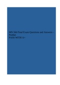 MN 566 Final Exam Questions and Answers – Purdue.