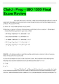 Clutch Prep - BIO 1500 Final Exam Review 