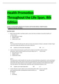 Health Promotion Throughout the Life Span&comma; 8th Edition test bank