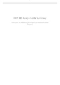 MKT 301 Assignments Summary
