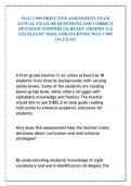 WGU C909 OBJECTIVE ASSESSMENT EXAM ACTUAL EXAM 300 QUESTIONS AND CORRECT DETAILED ANSWERS &vert;ALREADY GRADED A&plus;&vert;&vert; EXCELLENT TOOL FOR STUDYING WGU C909 OA EXAM