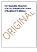 Exam &lpar;elaborations&rpar; Nursing procedures