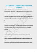PSY 110 Exam 1 &lpar;Nauta&rpar; Exam Questions &  Answers