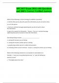 SPC1017 Exam 2024 with Questions and 100&percnt; Correct Verified Answer