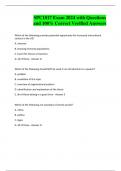 SPC1017 Exam 2024 with Questions and 100&percnt; Correct Verified Answers