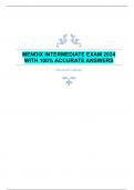 MENDIX INTERMEDIATE EXAM 2024  WITH 100&percnt; ACCURATE ANSWERS