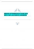 MENDIX INTERMEDIATE EXAM 2024  WITH 100&percnt; ACCURATE ANSWERS