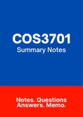 COS3701 - EXAM PACK (2022)