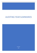 Audit 378 year summaries