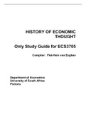 History Economic Thought Study Guide