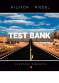 Exam &lpar;elaborations&rpar; TEST BANK FOR Electric Circuits 8th Edition By Nilsson&comma; J&period;W&period; and Riedel&comma; S &lpar;Solution Manual&rpar; 