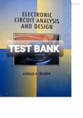 Exam &lpar;elaborations&rpar; TEST BANK FOR Electronic Circuit Analysis and Design By Donald A&period; Neamen &lpar;Solution Manual&rpar; 