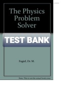 Exam (elaborations) TEST BANK FOR The Mechanics Problem Solver By M. Fogiel (A Complete Solution Guide to Any Textbook)