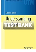 Exam (elaborations) TEST BANK FOR Understanding Analysis 2nd Edition By Stephen Abbott (Instructors' Solution Manual) 