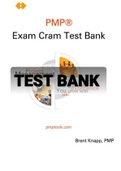 Exam (elaborations) TEST BANK PMP Exam Practice Test 9th Edition Brent Knapp  