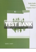 Exam (elaborations) TEST BANK SOLUTIONS FOR College Accounting Chapters 16-27 By Heintz and Parry (Study Guide Solutions) 