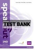 Exam (elaborations) TEST BANK Speakout 2nd Edition Upper Intermediate Workbook Eales, Oakes and Harrison (with Answer Key) 