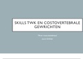 Alle skills van de TWK/costovertebrale gewrichten