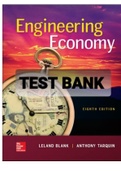 Exam &lpar;elaborations&rpar; TEST BANK FOR Engineering Economy 8th Edition By  Leland Blank&comma; Anthony Tarquin &lpar;Solution Manual &rpar;