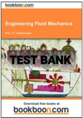 Exam &lpar;elaborations&rpar; TEST BANK FOR Engineering Fluid Mechanics By Tarik Al-Shemmeri&period; &lpar;Solution Manual&rpar;