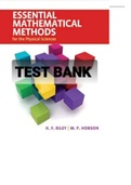 Exam (elaborations) TEST BANK FOR Essential Mathematical Methods for the Physical Sciences By K. F. Riley, M. P. Hobson (Student Solution Manual) 